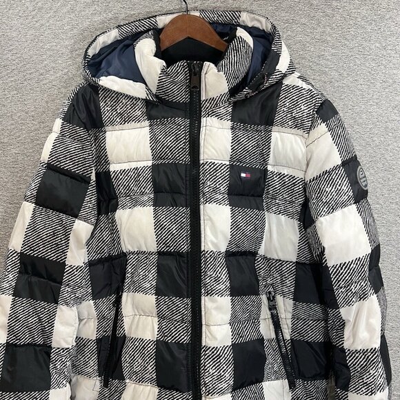 Tommy Hilfiger Puffer Jacket Men Size Large Pockets Outdoor - Picture 12 of 16